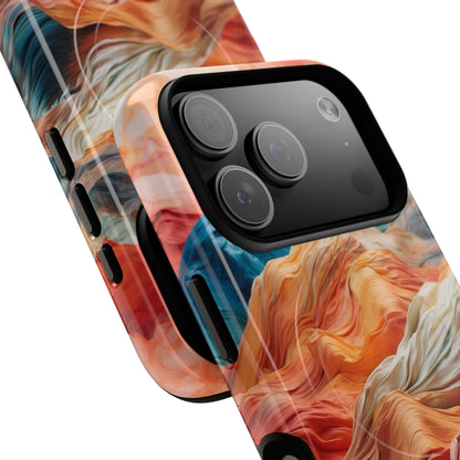 Fabric Peaks Cream iPhone 17 Pro Case - Tough+