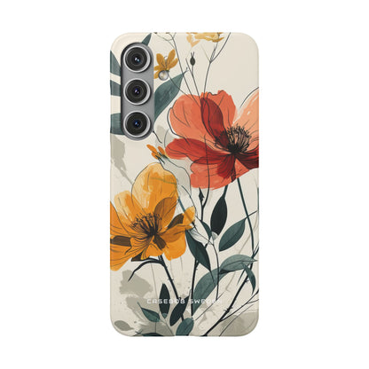 Elegant Floral Harmony Samsung S24 - Slim Phone Case