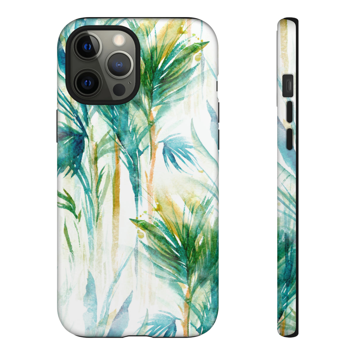 Watercolor Tropical Trees - Protective Phone Case