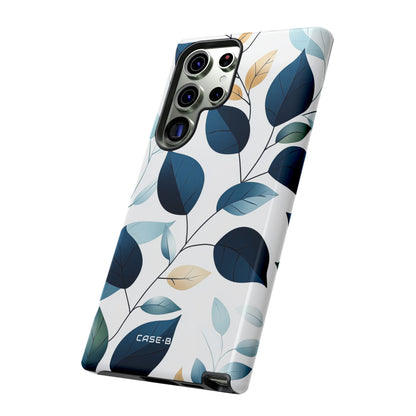 Navy Leaf Veins Samsung S23 Ultra Case - Tough