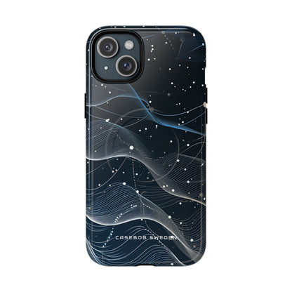 Gradient Neural Waves iPhone 15 | Tough+ Phone Case