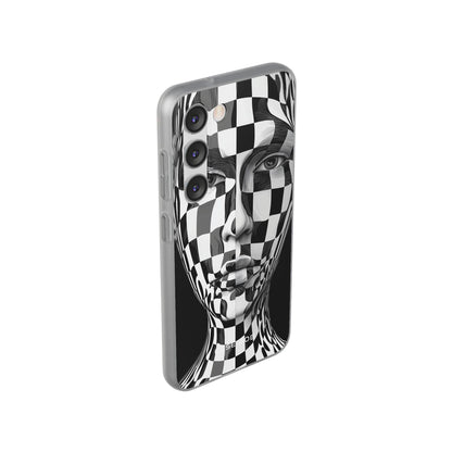 Checkered Face Samsung S23 Case - Soft