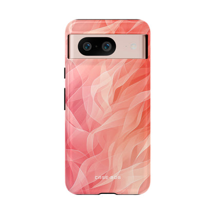 Peach Wave Drift Google Pixel 8 Case - Tough