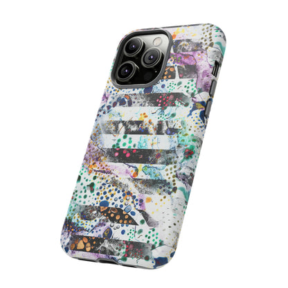 Abstract Green Purple - Protective Phone Case