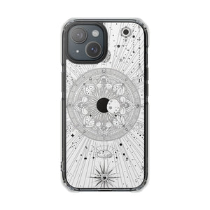 Celestial Mandala Mystique – Handyhülle für iPhone (Clear Impact – Magnetisch) 