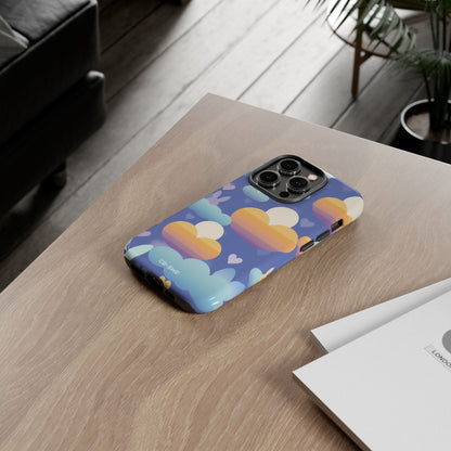 Bunnies Dance Among Clouds - iPhone Case