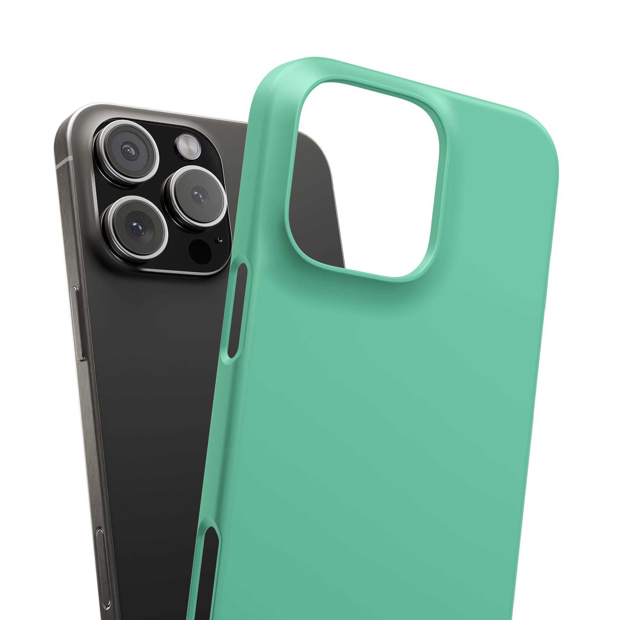 Medium Aquamarine iPhone 16 - Slim Phone Case