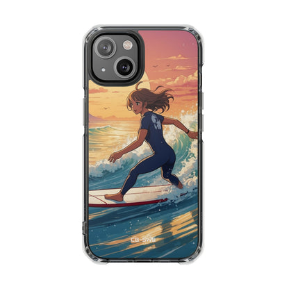 Surfing Into Sunset iPhone Case - Impact