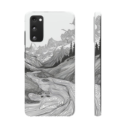 Monochrome Serenity | Slim Phone Case for Samsung