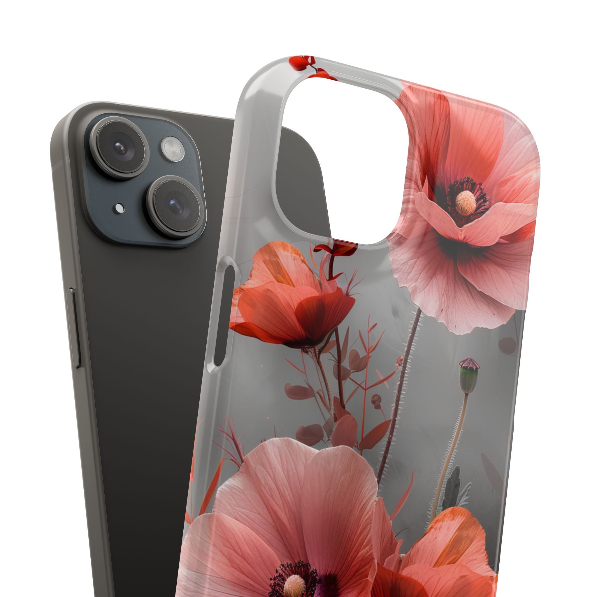 Ethereal Floral Elegance iPhone 15 - Slim Phone Case