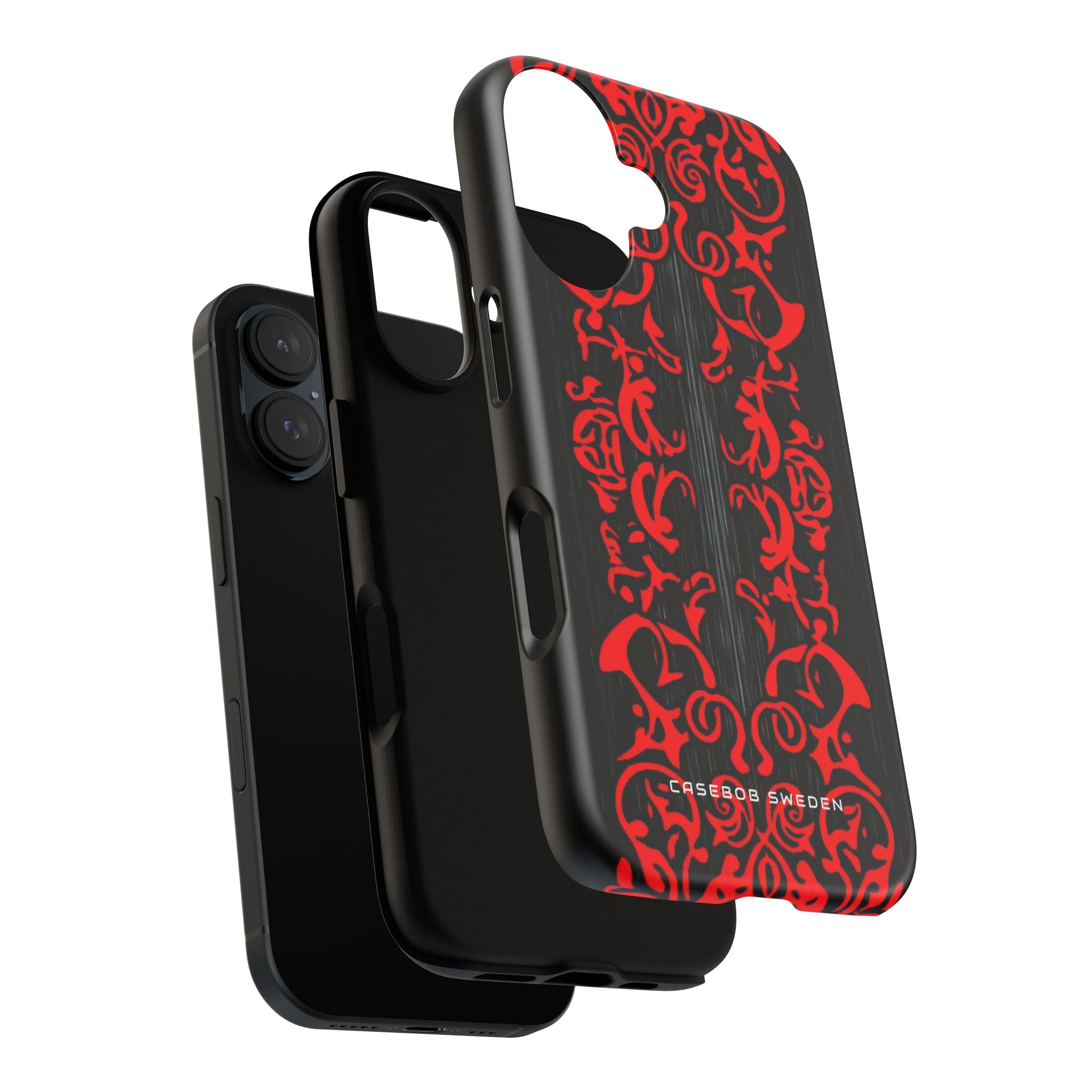 Gothic Crimson Symmetry iPhone 16 - Tough Phone Case