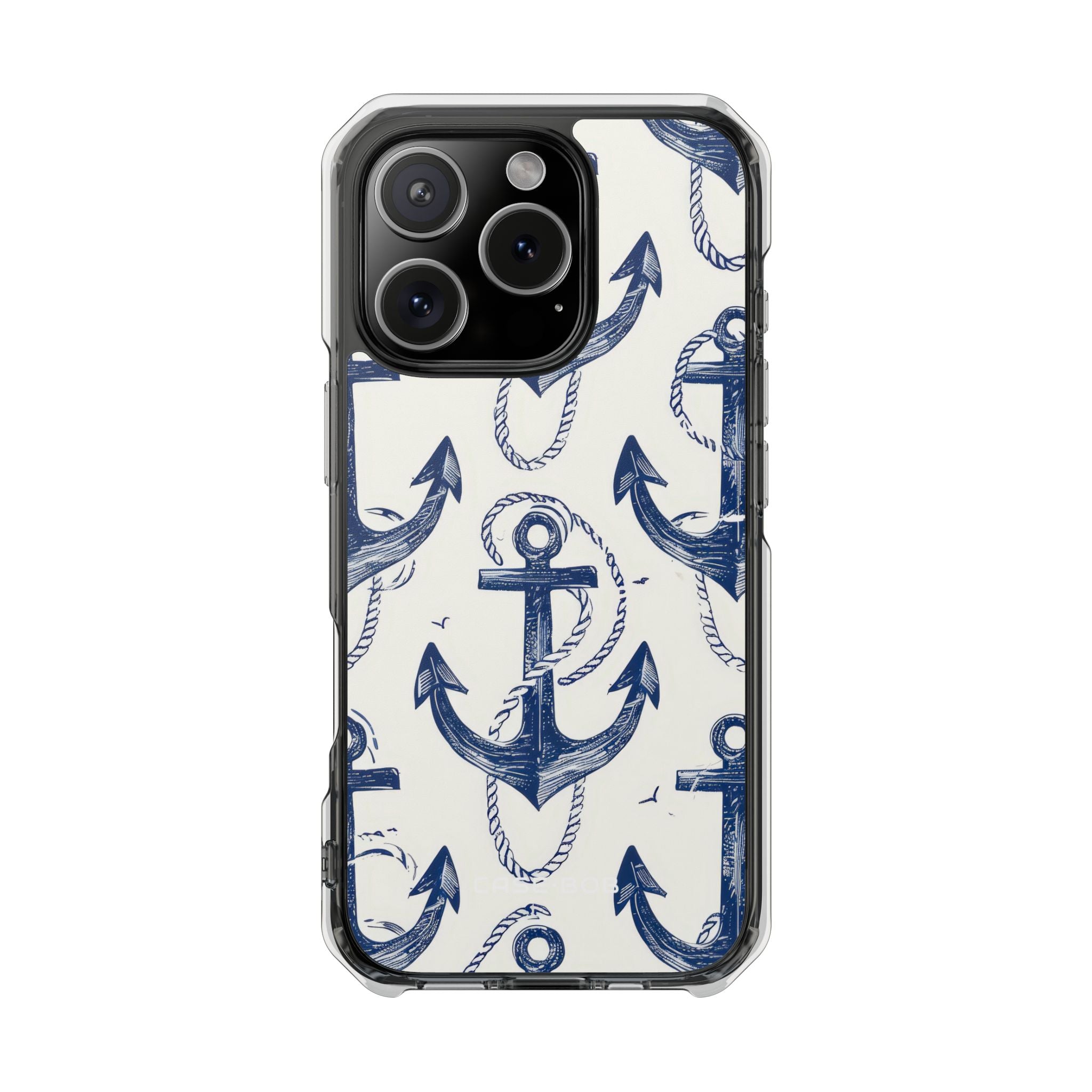 Navy Anchor Loop iPhone 16 Pro Case - Impact