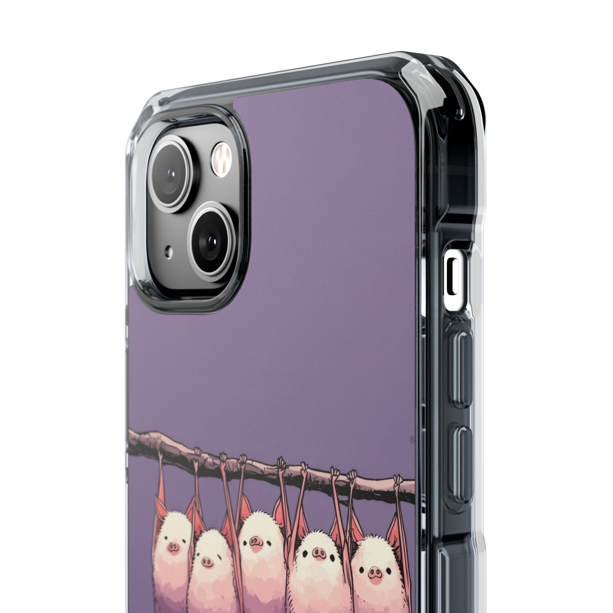 Bats Hang Playfully iPhone Case - Impact