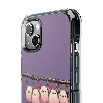 Bats Hang Playfully iPhone Case - Impact