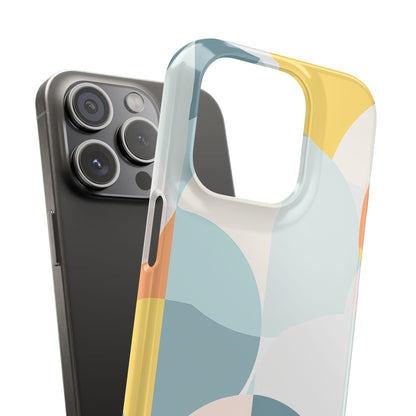 Abstract Geometric Calm - Slim iPhone 15 Phone Case