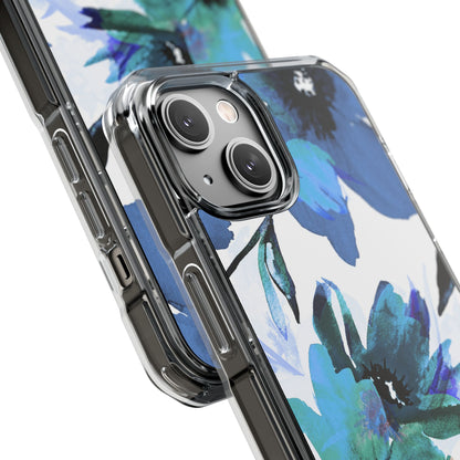 Blue Blossom Radiance iPhone 14 Case - Impact