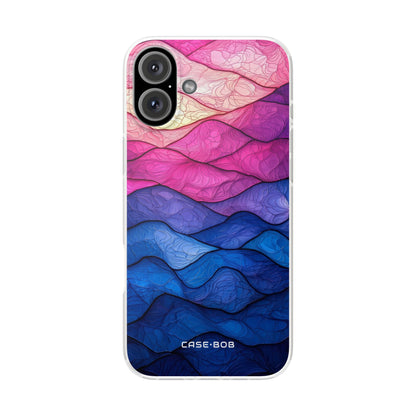 Wavy Vein Gradient iPhone 16 Plus Case - Soft