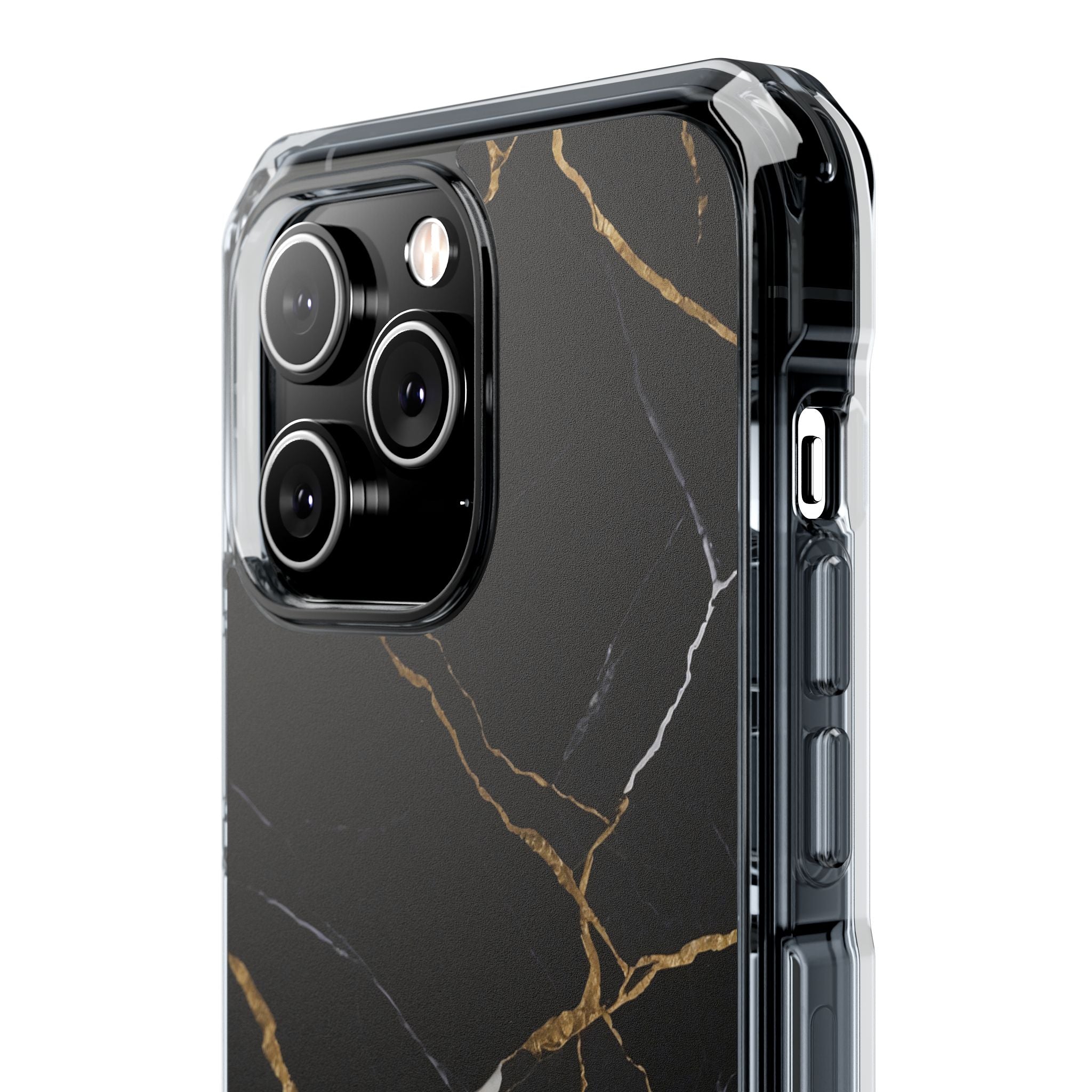 Golden Veins Emerge iPhone Case - Impact