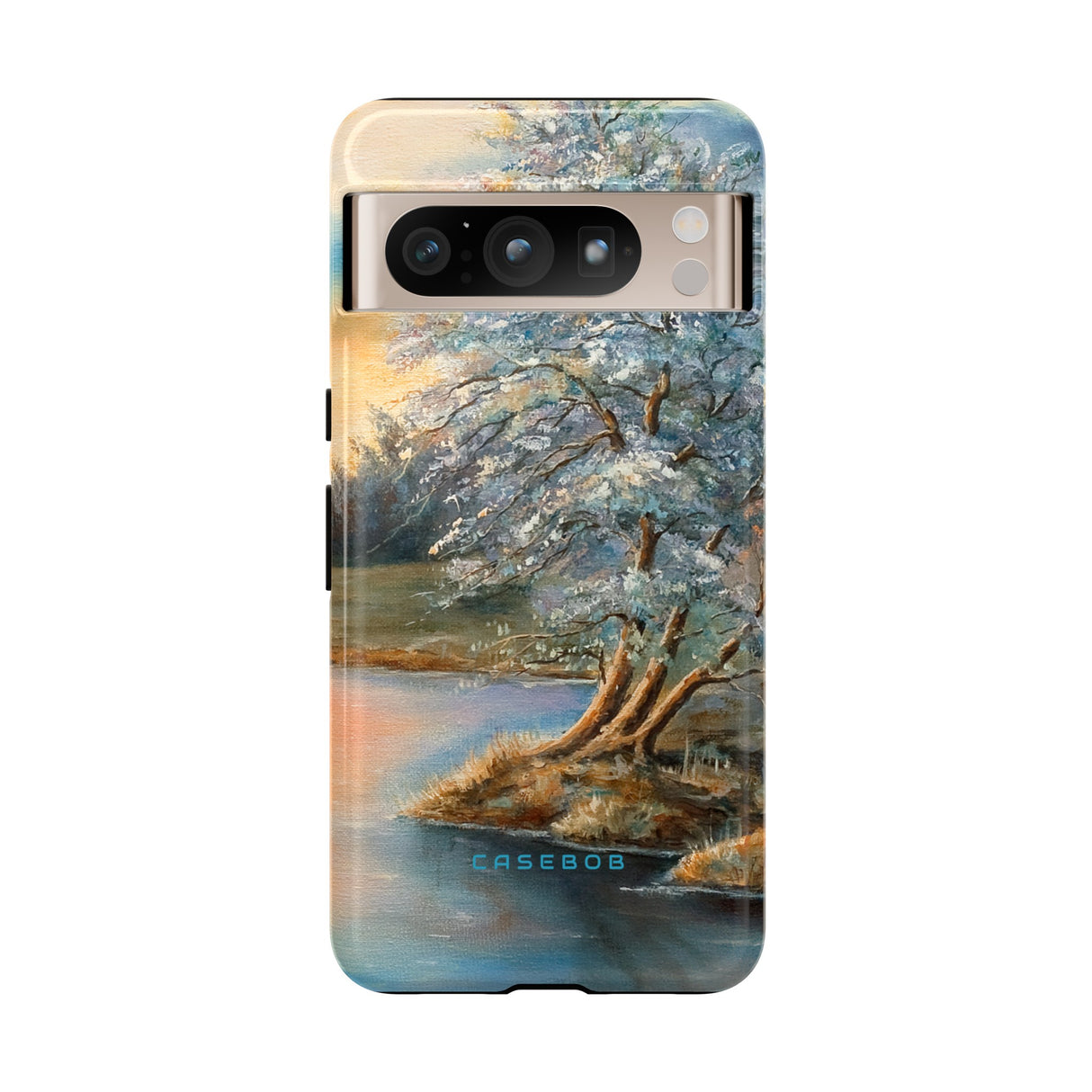 Winterday lake - Protective Phone Case