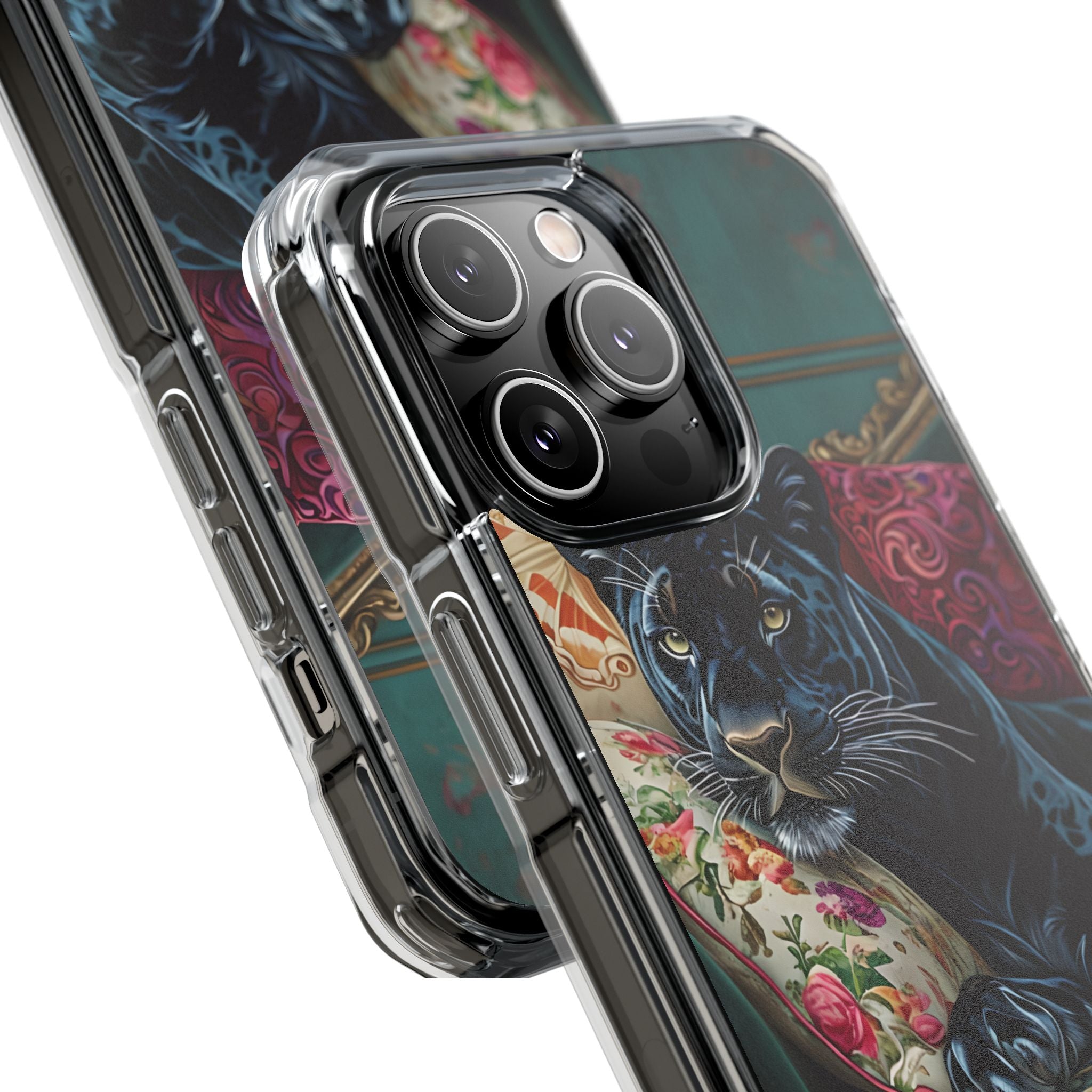 Panther on Vintage Chaise iPhone Case - Impact