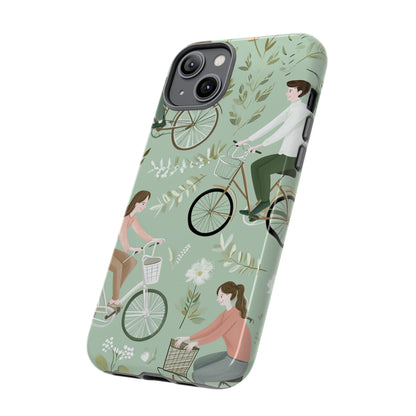 Pastel Bike Ride Romance - Protective Phone Case