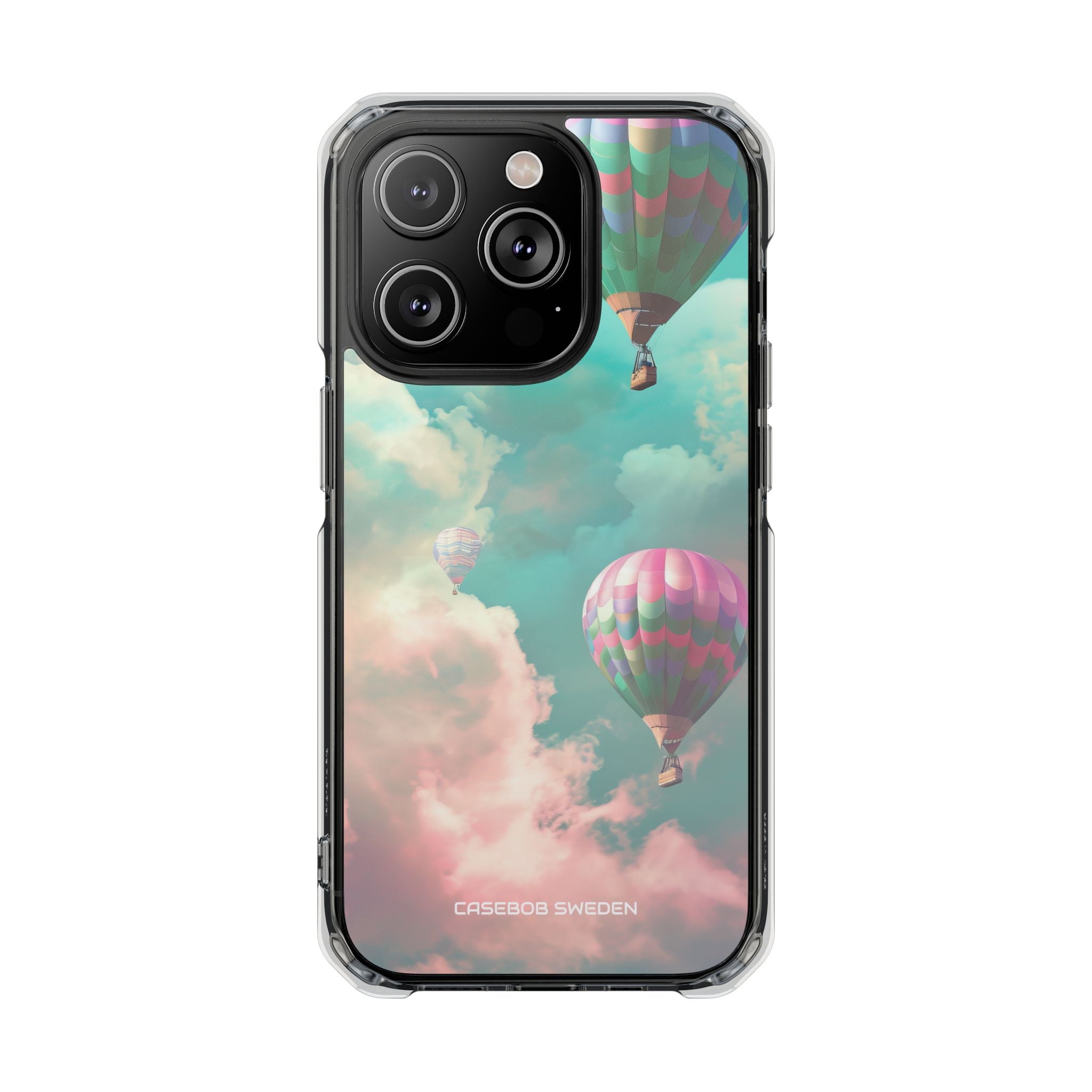 Pastel Balloon Adventure - Clear Impact iPhone 14 Phone Case