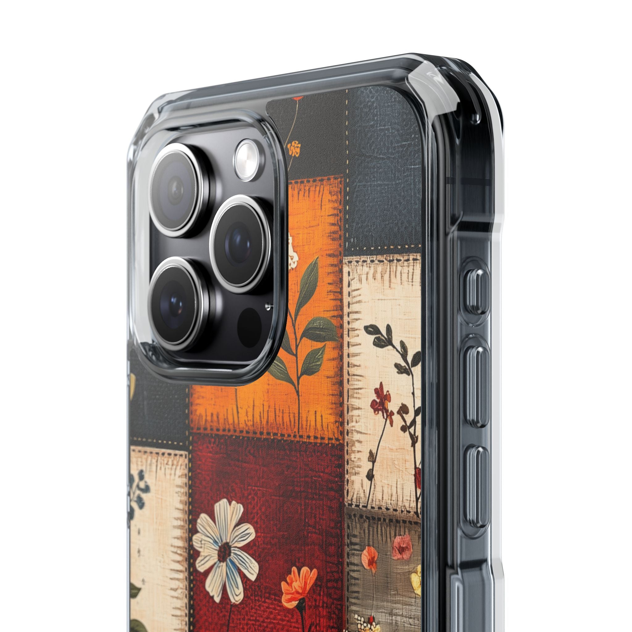 Patchwork Blooms iPhone 15 Pro Max Case - Impact