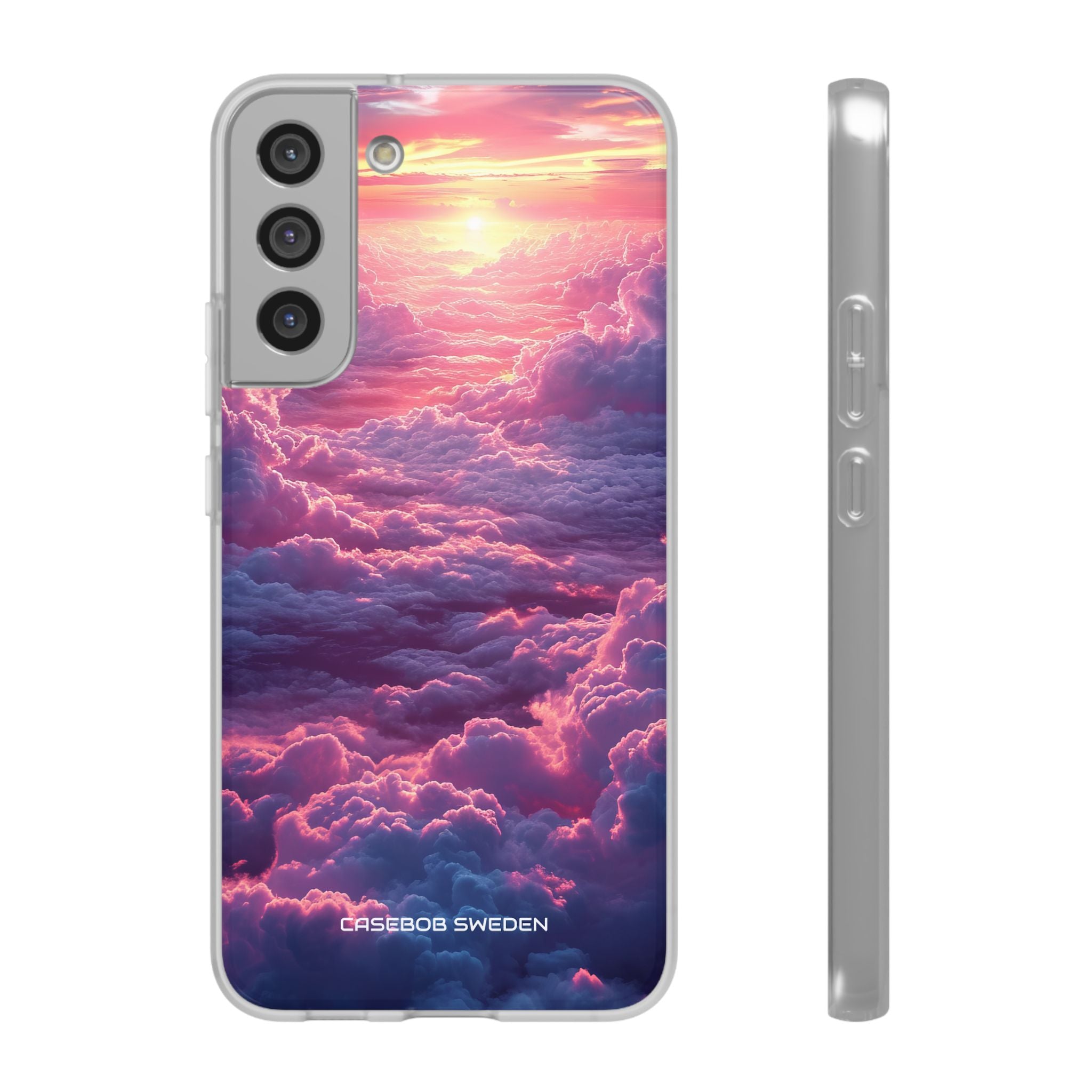 Pink Purple Clouds - Flexi Samsung S22 Phone Case