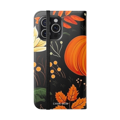 Pumpkin Glow - iPhone 15 Pro Max Case - Wallet