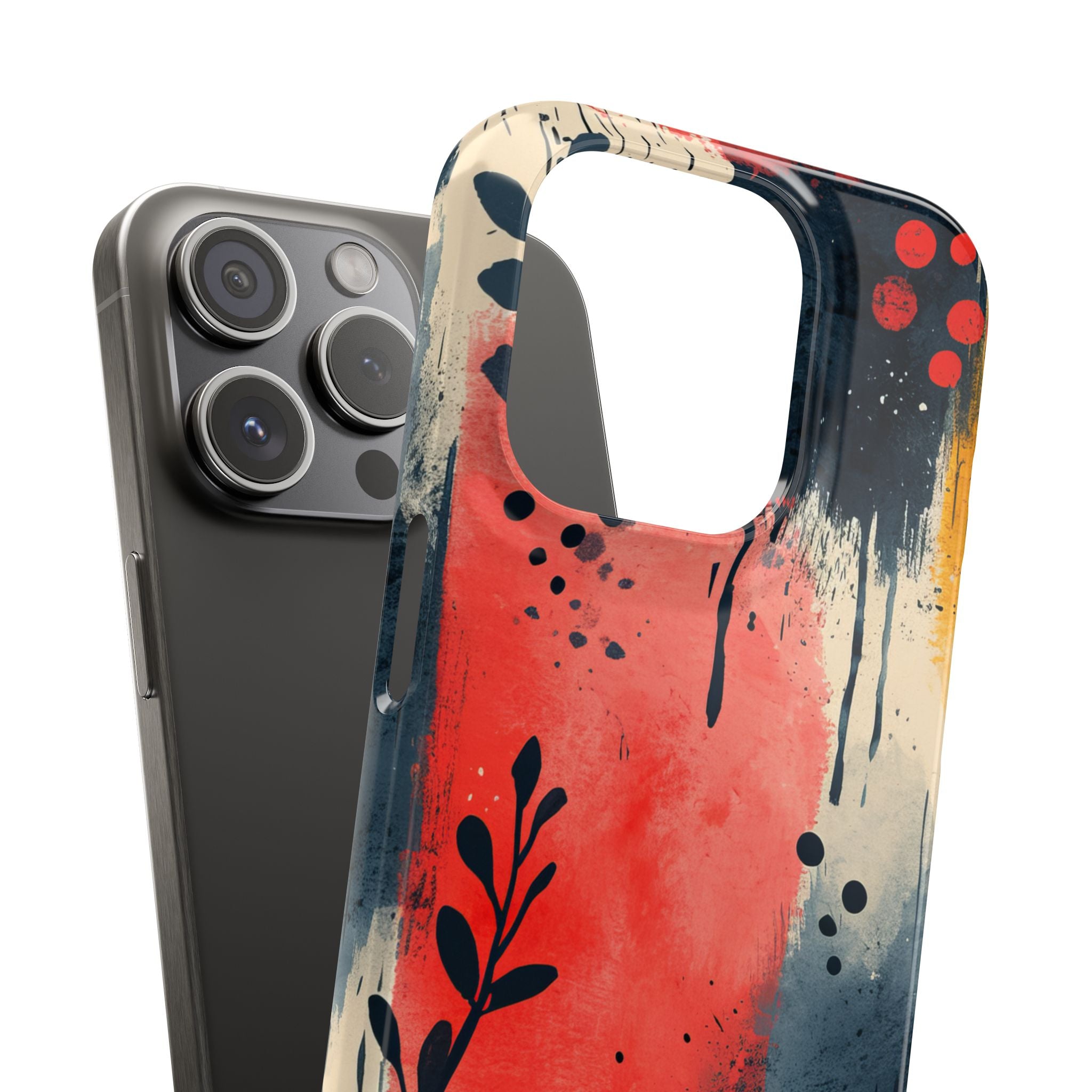 Vibrant Floral Energy iPhone 15 - Slim Phone Case