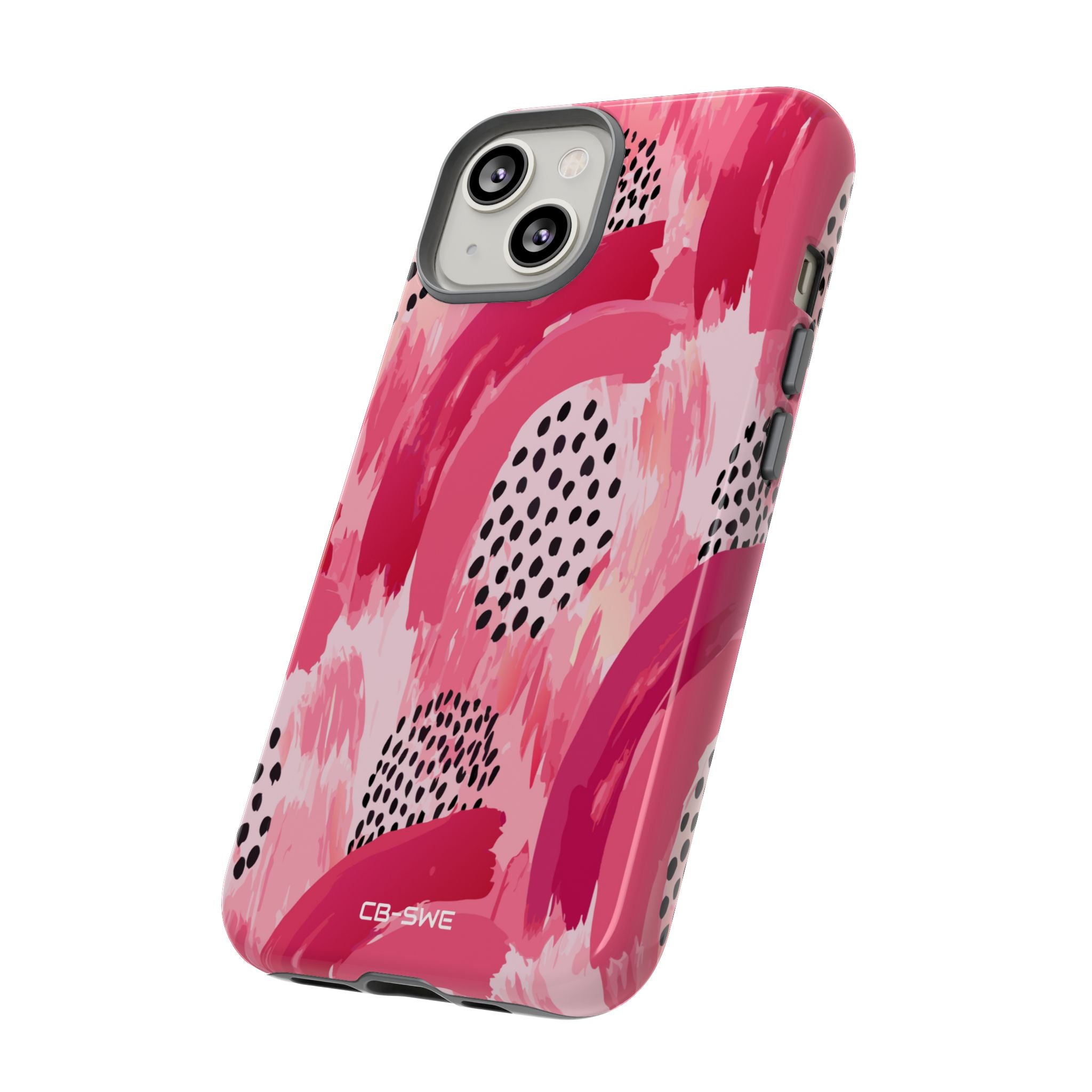 Vibrant Brushwork Dance - iPhone Case