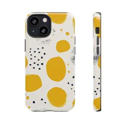 Dotted Yellow Simplicity - Protective Phone Case