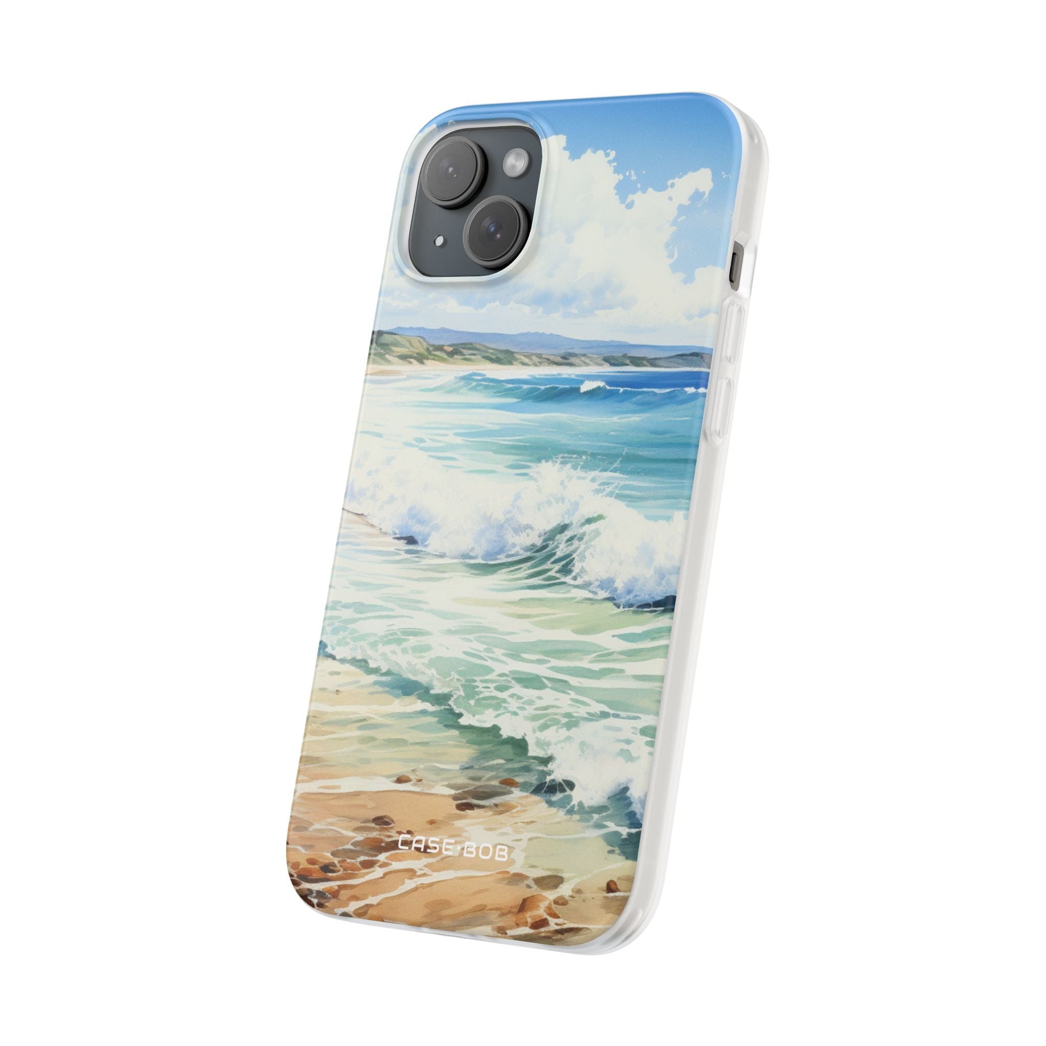 Foamy Wave Breeze iPhone 15 Plus Case - Soft