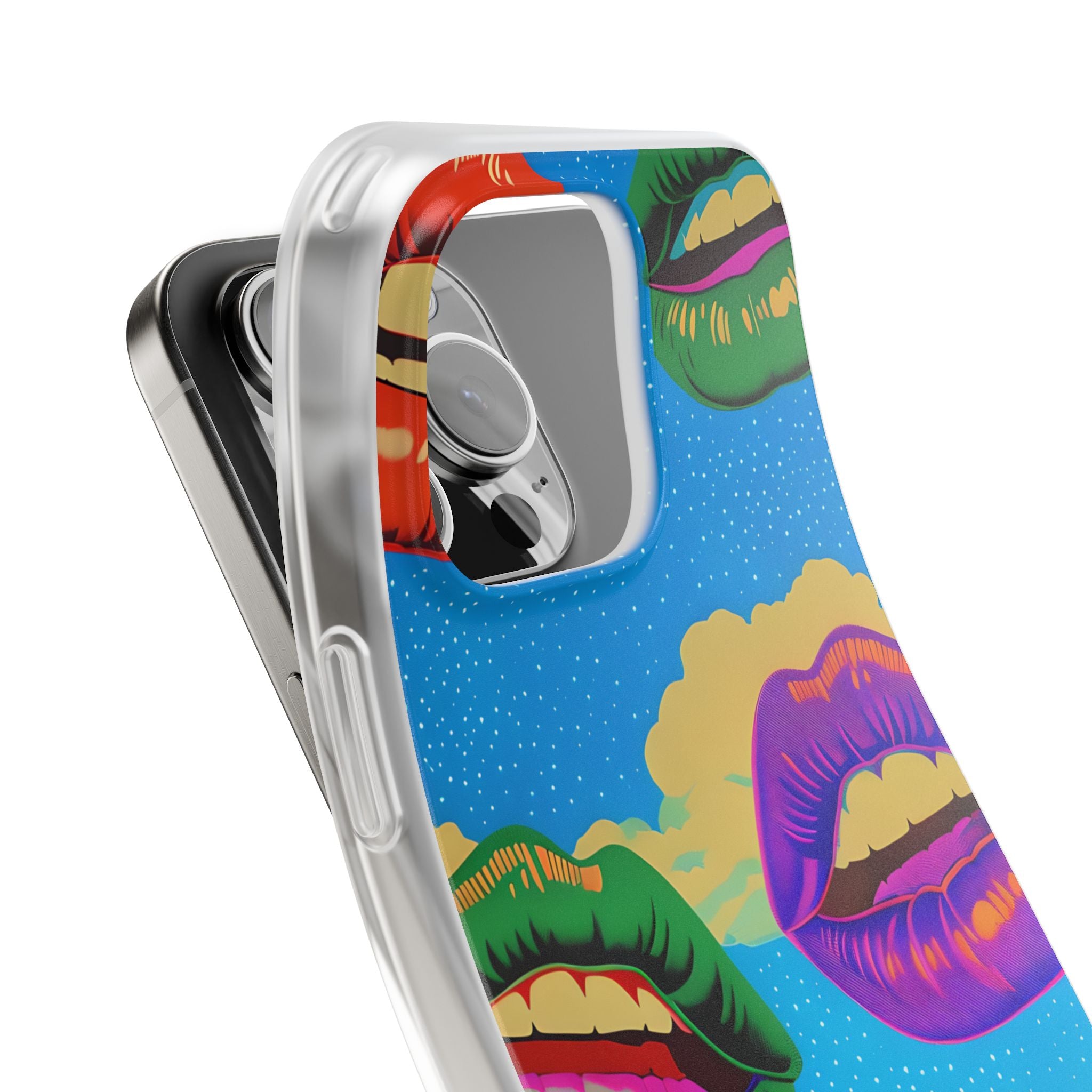 Colorful Lipscape iPhone 16 Pro Max Case - Soft