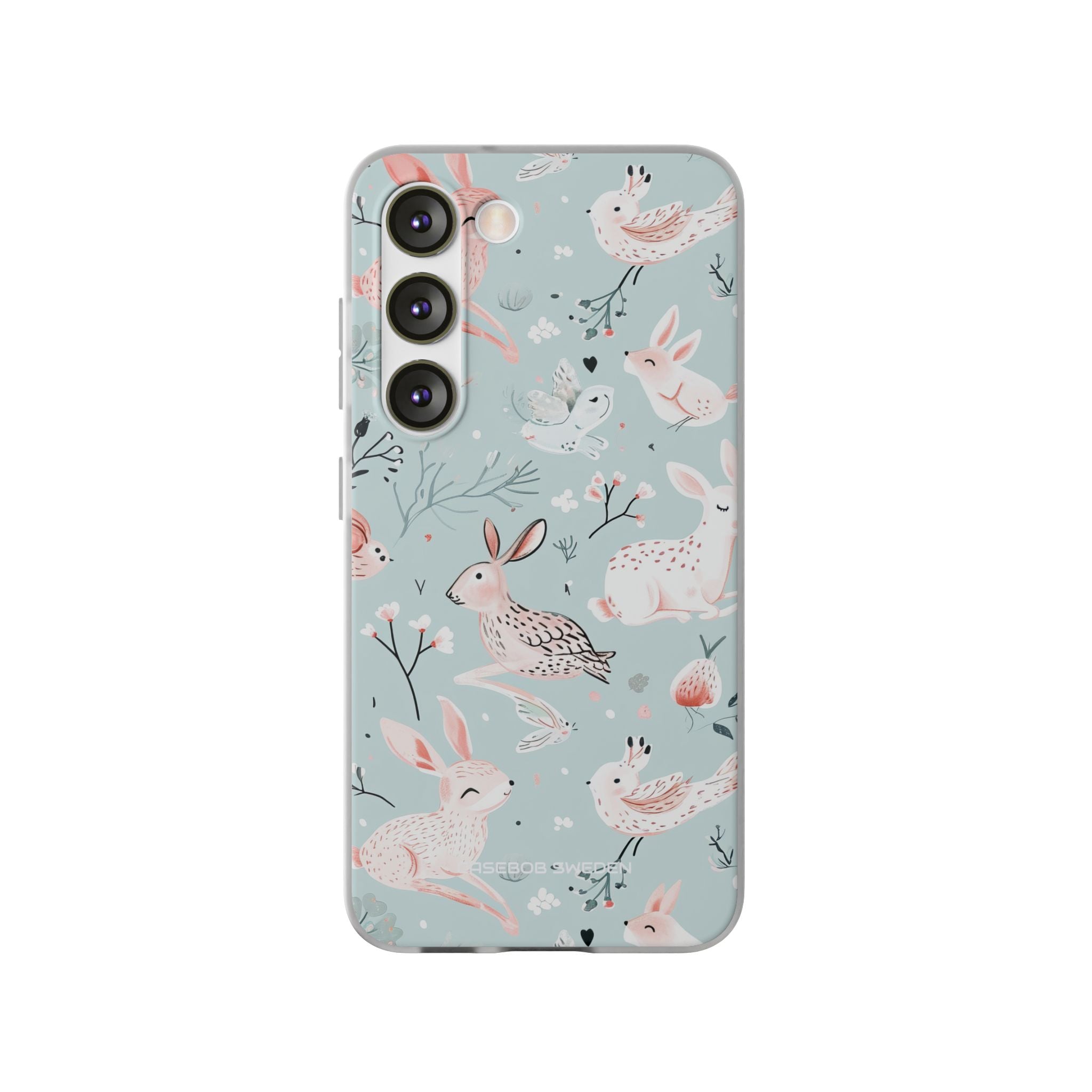 Whimsical Bunny Blossom - Flexi Samsung S23 Phone Case