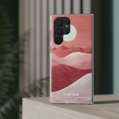 White Orb Dunes Samsung S22 Ultra Case - Soft