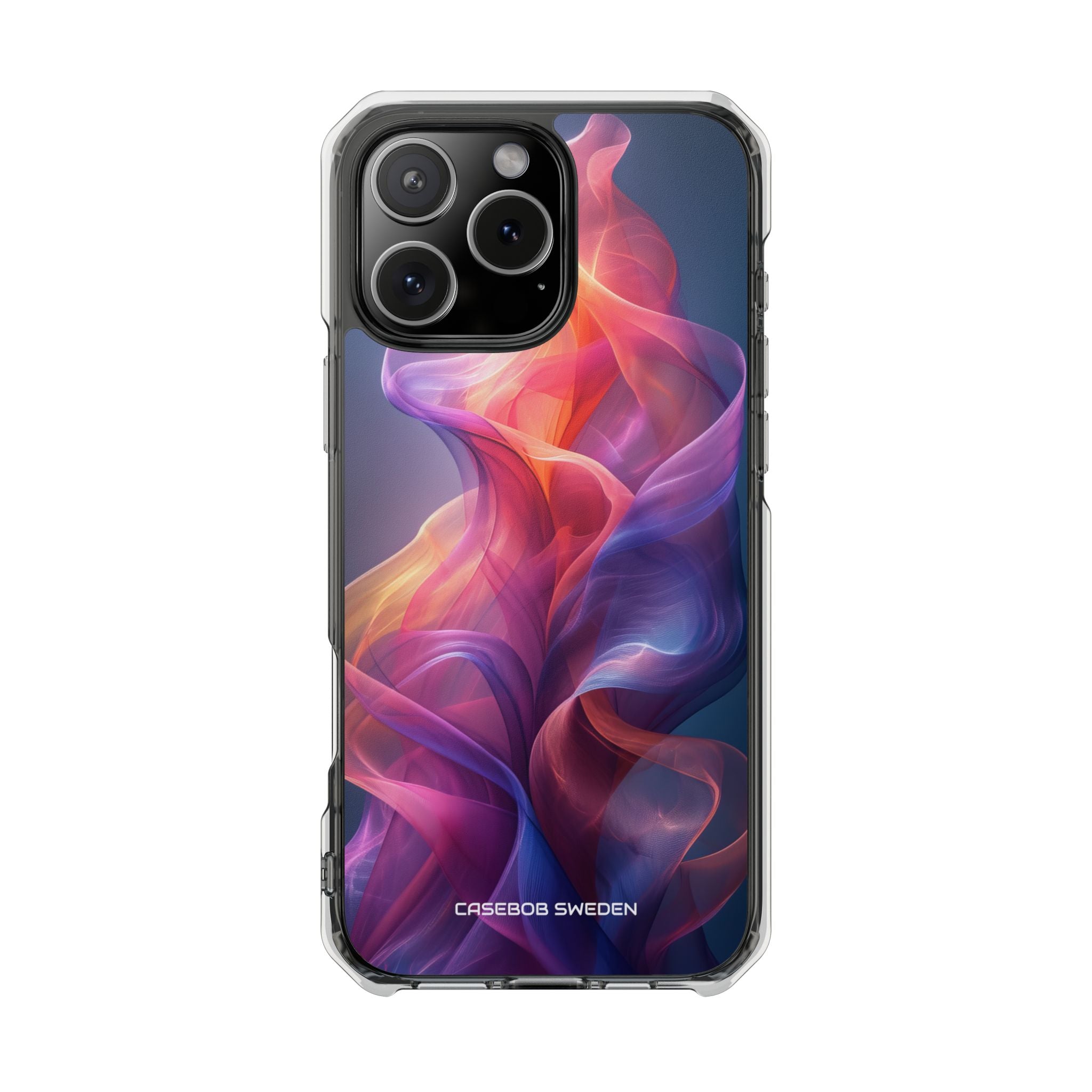 Violet Orange Flow - Clear Impact iPhone 16 Phone Case