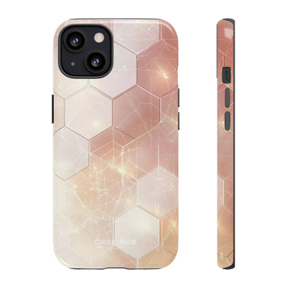 Honeycomb Glow iPhone 13 Case - Tough