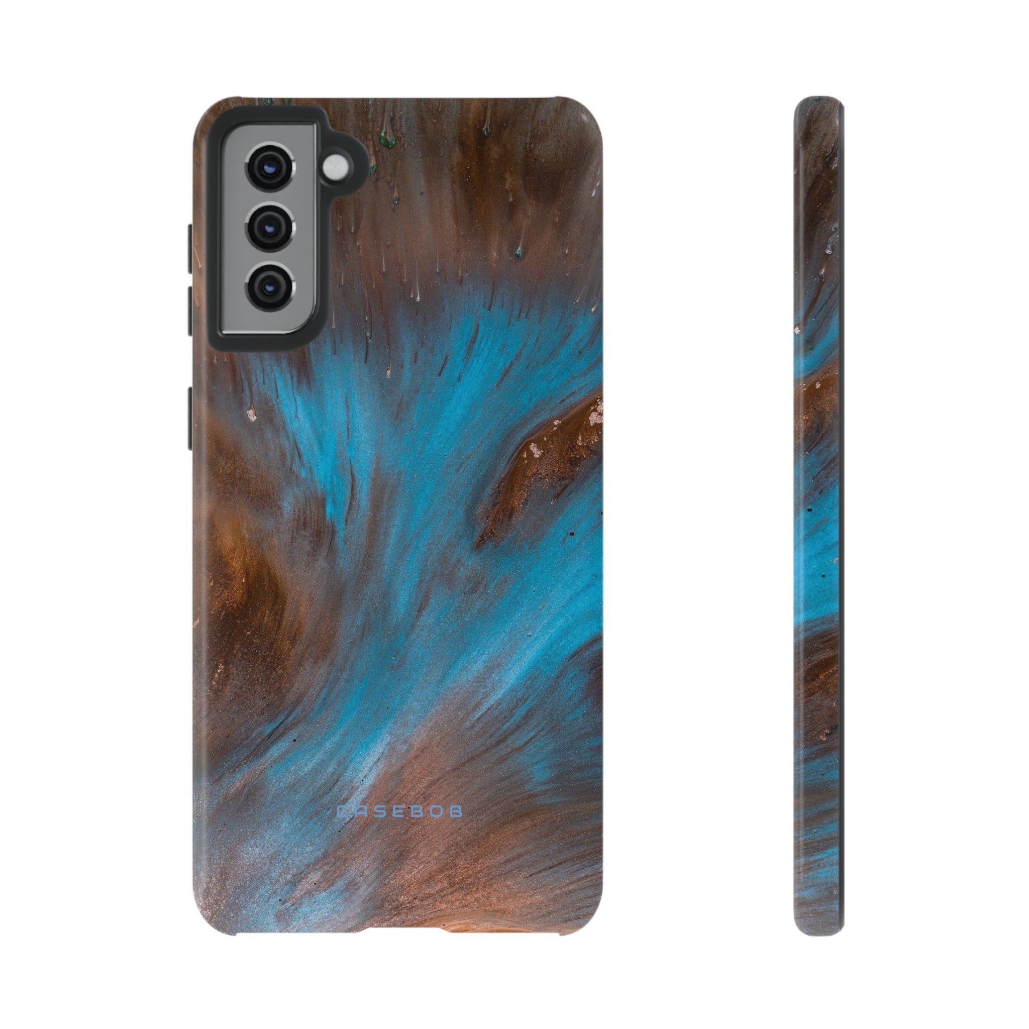 Blue Lagoon Ink Art - Protective Phone Case