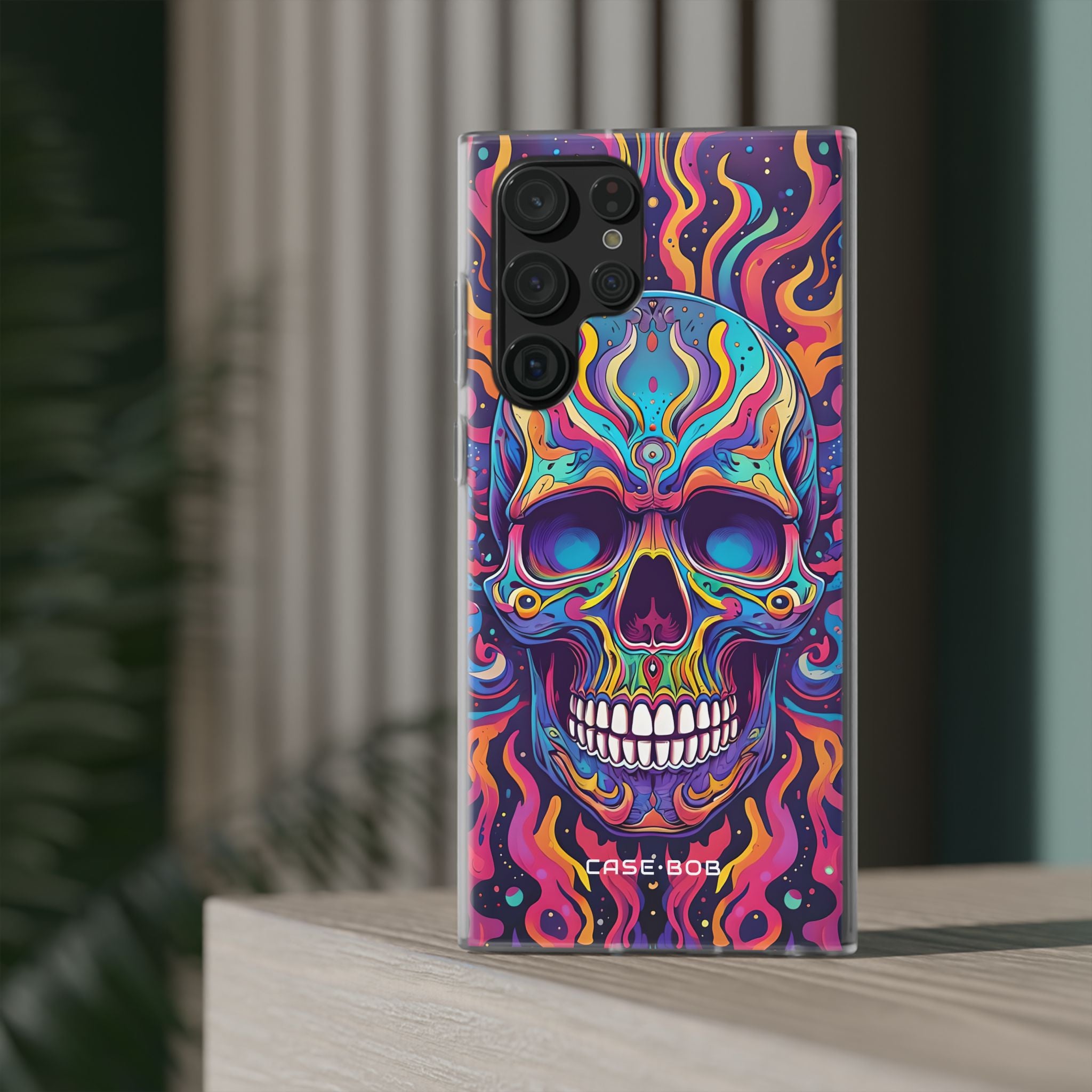 Flaming Skull Samsung S22 Ultra Case - Soft
