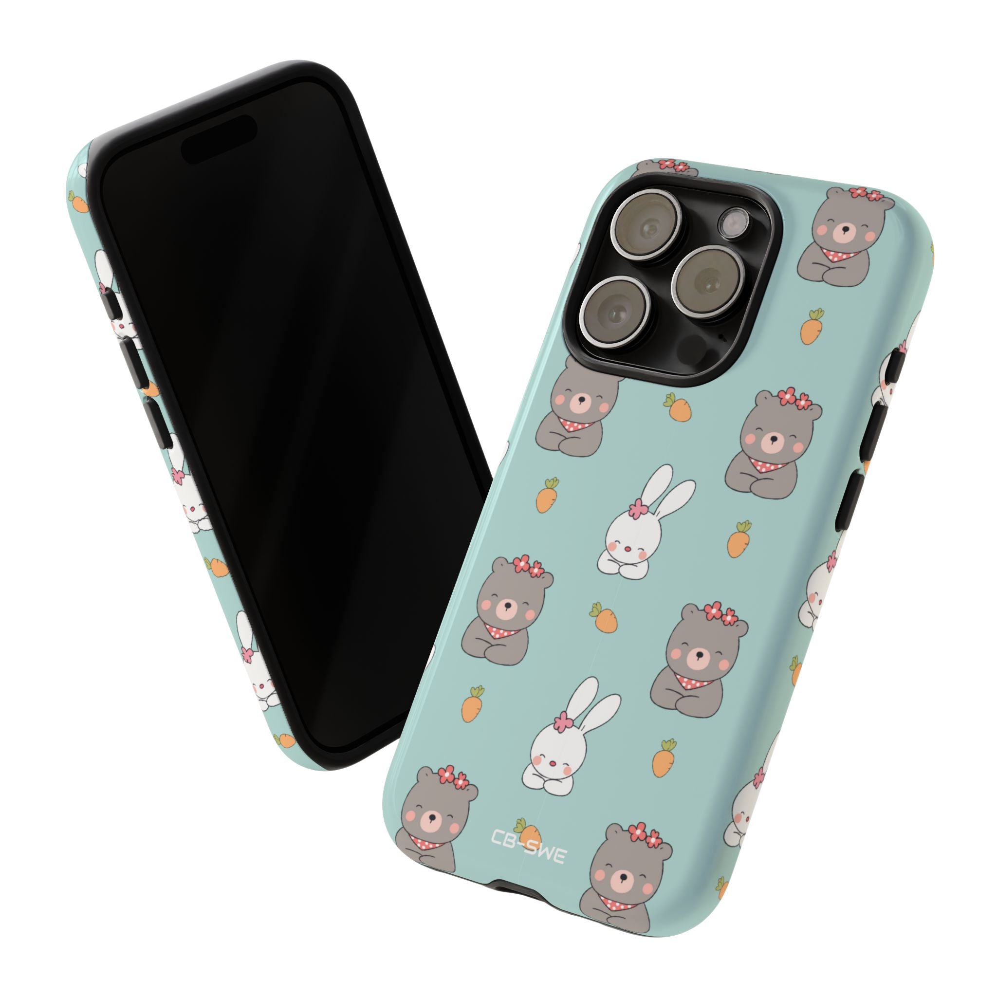 Bunnies Gather Carrots - iPhone Case