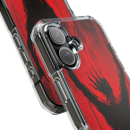 Crimson Despair iPhone 16 - Clear Impact Phone Case