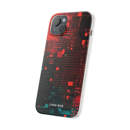 Grid Fusion iPhone 15 Plus Case - Soft