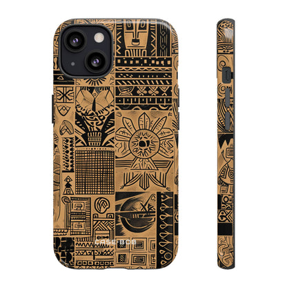 Tribal Faces iPhone 13 Case - Tough