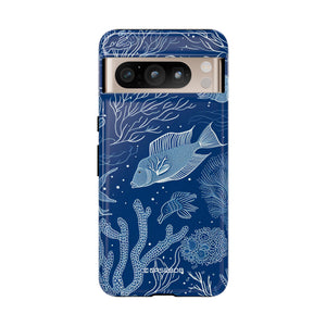 Underwater Serenity: Intricate Line Art - for Google Pixel 8