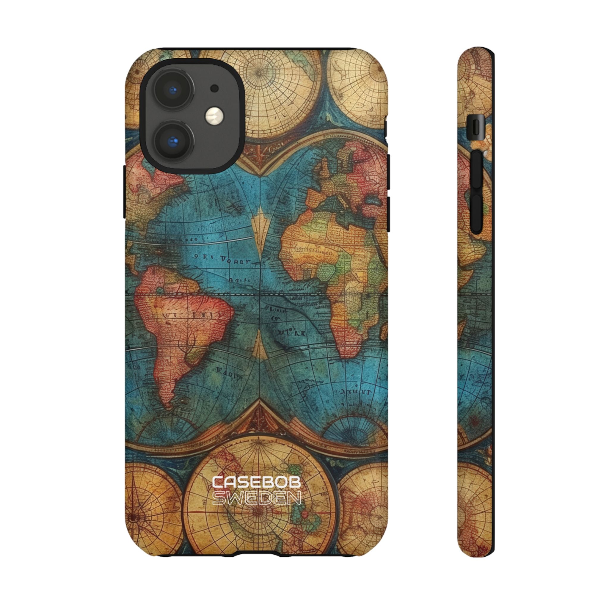 Vintage World Map iPhone 11 - Tough