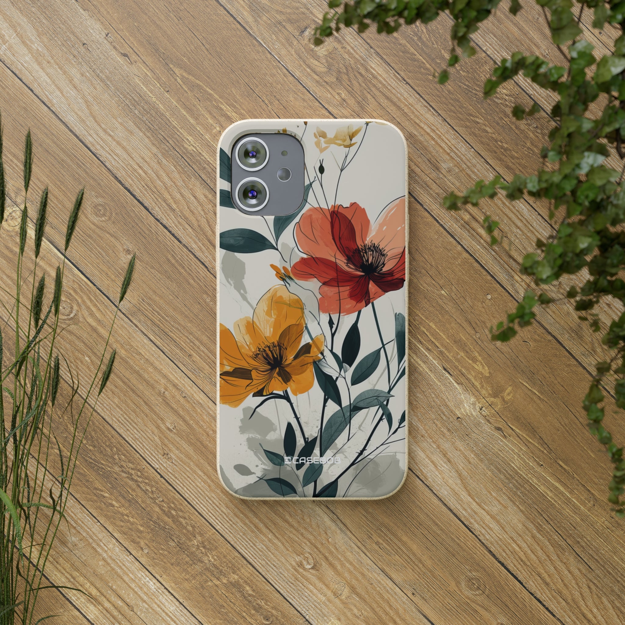 Serene Floral Harmony | Biodegradable Phone Case