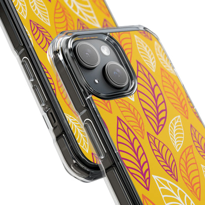 Vibrant Leaf Symphony iPhone Case - Impact