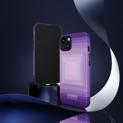Purple Geometry Vortex iPhone 13 - Tough