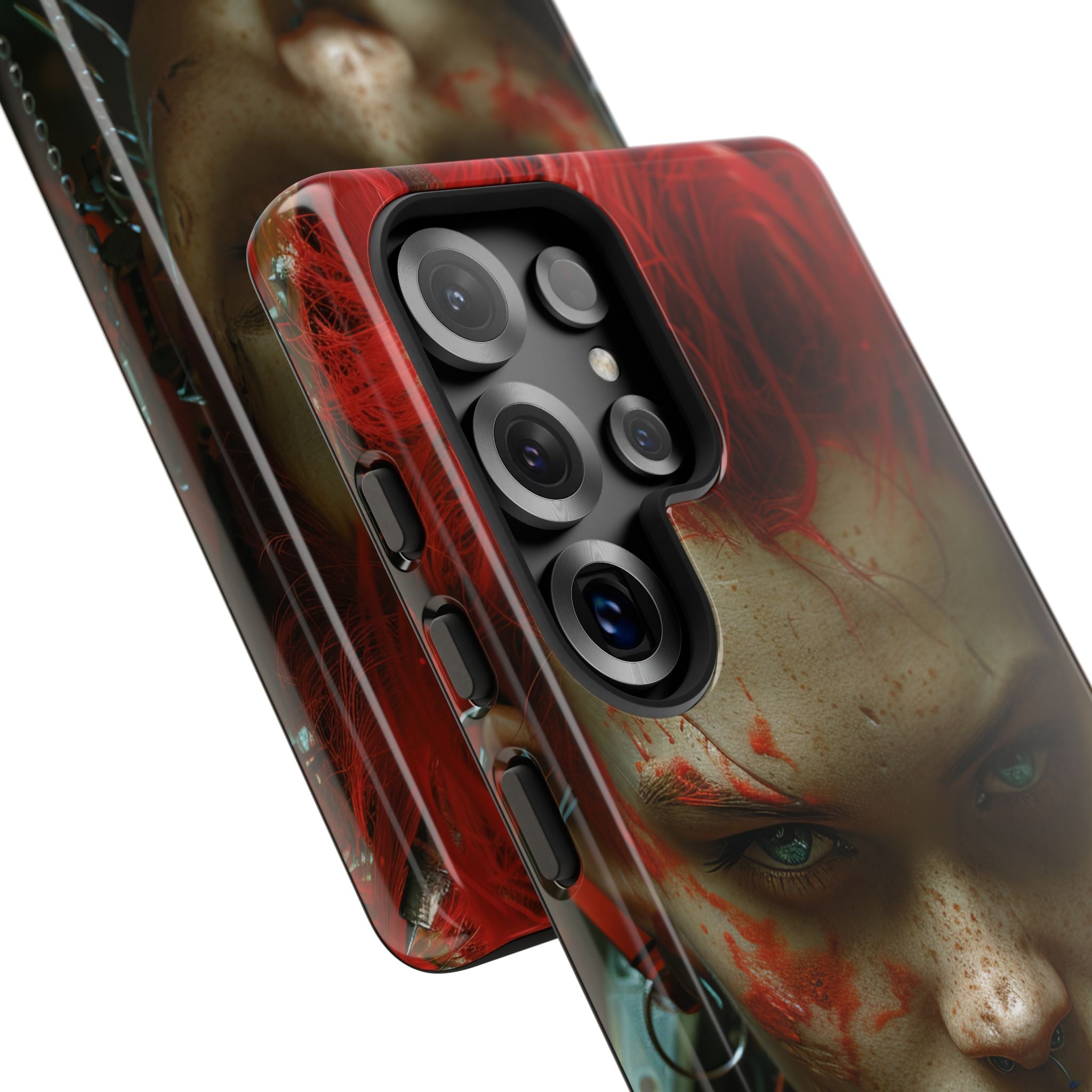 Red Spike Gaze Samsung S25 Ultra Case - Tough